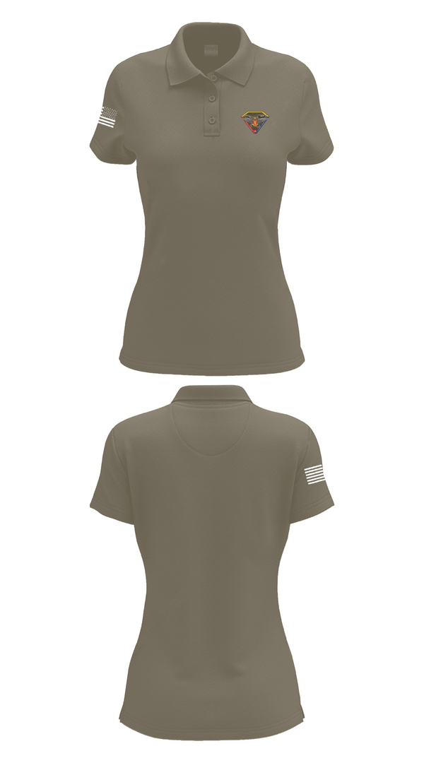 Womens Short Sleeve Performance Polo, Bravo Company  642nd ASC, , Teamtime, Team time, sublimation, custom sports apparel, team uniforms, spirit wear, spiritwear, sports uniforms, custom shirts, team store, custom team store, fundraiser sports, apparel fundraiser