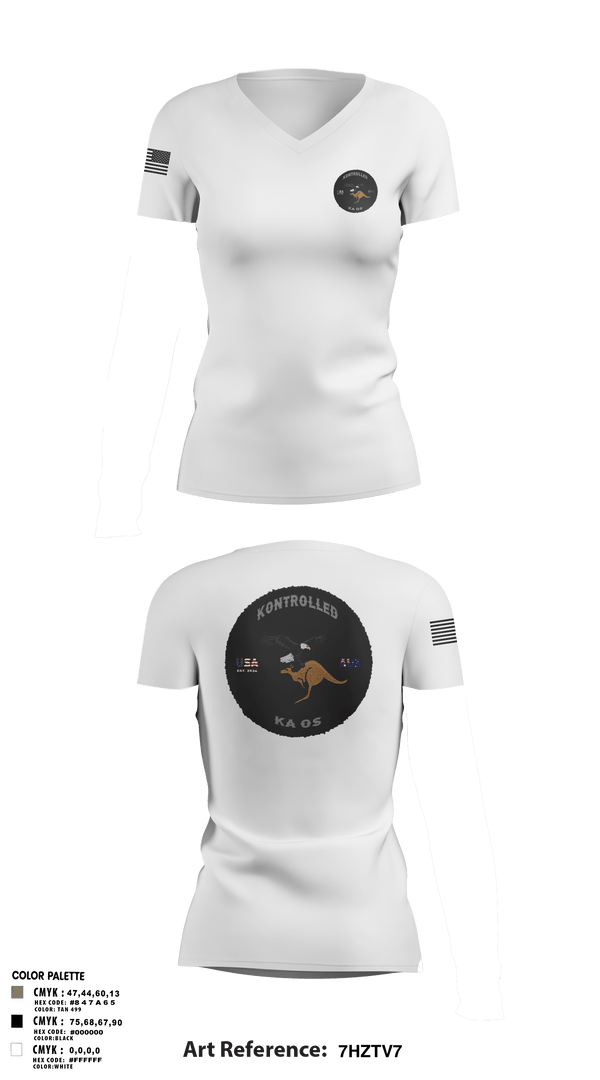 Womens Short Sleeve Vneck Shirt, Kontrolled Kaos, , Teamtime, Team time, sublimation, custom sports apparel, team uniforms, spirit wear, spiritwear, sports uniforms, custom shirts, team store, custom team store, fundraiser sports, apparel fundraiser