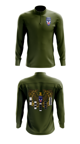 Quarter Zip Jacket, 11th ABN DIV WO, , Teamtime, Team time, sublimation, custom sports apparel, team uniforms, spirit wear, spiritwear, sports uniforms, custom shirts, team store, custom team store, fundraiser sports, apparel fundraiser