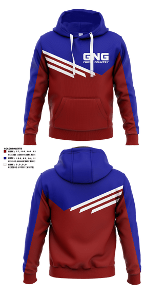 Hoodie, GNG CROSS COUNTRY, Cross Country, Teamtime, Team time, sublimation, custom sports apparel, team uniforms, spirit wear, spiritwear, sports uniforms, custom shirts, team store, custom team store, fundraiser sports, apparel fundraiser
