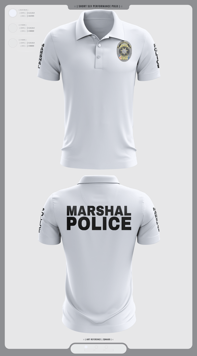 Las Vegas city marshals 28118812 Short Sleeve Performance Polo - 1