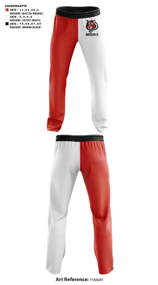 Sweatpants, Bengals, , Teamtime, Team time, sublimation, custom sports apparel, team uniforms, spirit wear, spiritwear, sports uniforms, custom shirts, team store, custom team store, fundraiser sports, apparel fundraiser