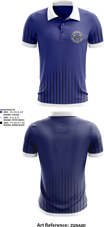 Martin County West High School Golf 85372224 Short Sleeve Performance Polo - 2