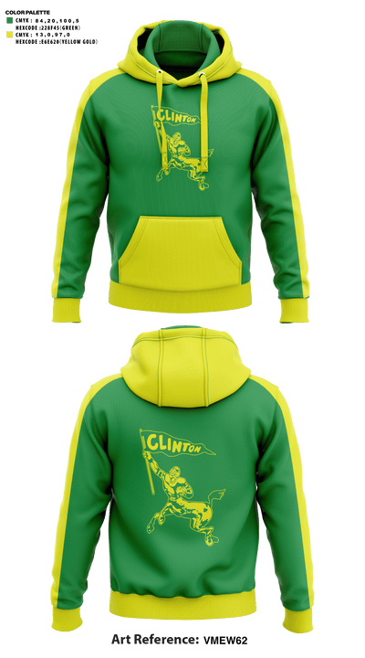 Clinton High School Golf 47390038 Hoodie - 41