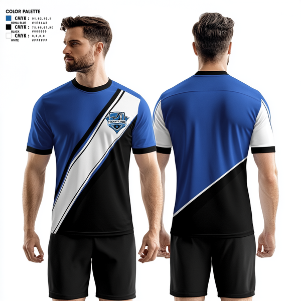 Short Sleeve Performance Shirt, Trout Lake High School Soccer, Men's Soccer, Teamtime, Team time, sublimation, custom sports apparel, team uniforms, spirit wear, spiritwear, sports uniforms, custom shirts, team store, custom team store, fundraiser sports, apparel fundraiser