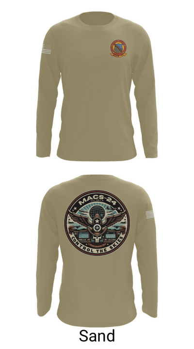 MACS 24 ATC Detachment A 44411642 Long Sleeve Performance Shirt - 86