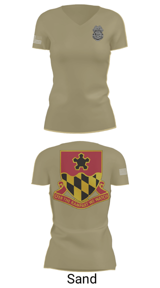 Women's Short Sleeve Vneck Shirt, 2nd MTB/70th RTI, Army, Teamtime, Team time, sublimation, custom sports apparel, team uniforms, spirit wear, spiritwear, sports uniforms, custom shirts, team store, custom team store, fundraiser sports, apparel fundraiser