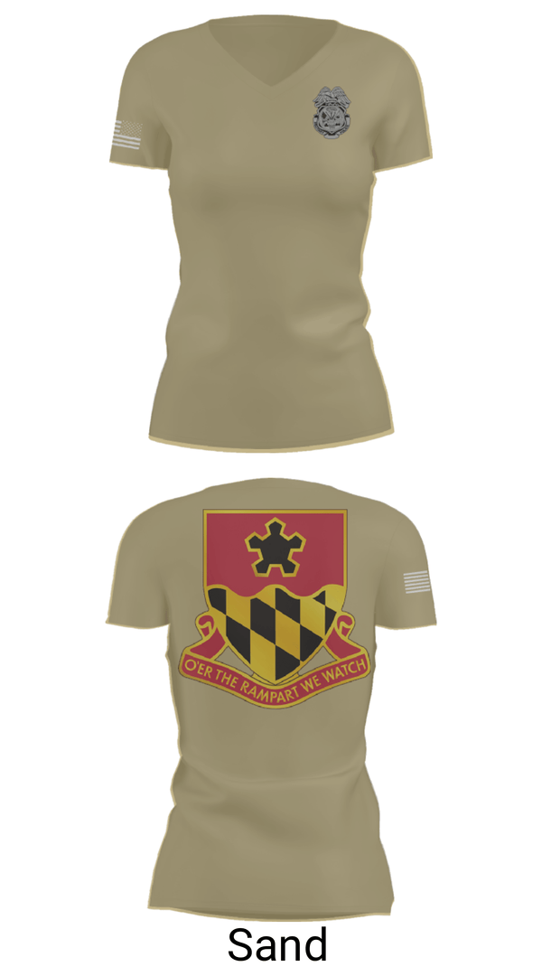 Women's Short Sleeve Vneck Shirt, 2nd MTB/70th RTI, Army, Teamtime, Team time, sublimation, custom sports apparel, team uniforms, spirit wear, spiritwear, sports uniforms, custom shirts, team store, custom team store, fundraiser sports, apparel fundraiser