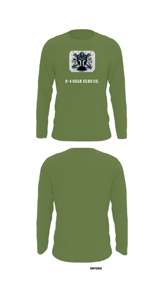 Long Sleeve Performance Shirt, 2-4 GSAB ECHO CO., Army, Teamtime, Team time, sublimation, custom sports apparel, team uniforms, spirit wear, spiritwear, sports uniforms, custom shirts, team store, custom team store, fundraiser sports, apparel fundraiser