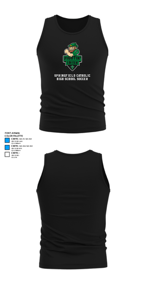 Tank Top, Springfield Catholic High School Soccer, Men's Soccer, Teamtime, Team time, sublimation, custom sports apparel, team uniforms, spirit wear, spiritwear, sports uniforms, custom shirts, team store, custom team store, fundraiser sports, apparel fundraiser