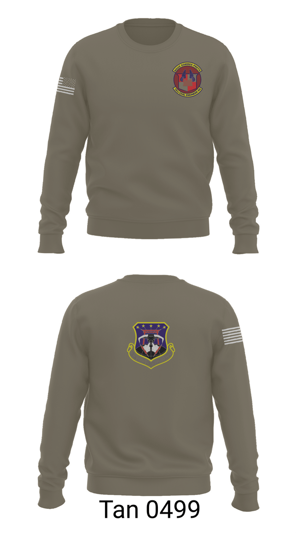 Crew Neck Sweatshirt, 18th Civil Engineer Sq, Air Force, Teamtime, Team time, sublimation, custom sports apparel, team uniforms, spirit wear, spiritwear, sports uniforms, custom shirts, team store, custom team store, fundraiser sports, apparel fundraiser