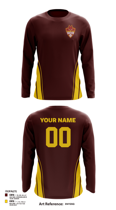 Marion High School Soccer 2860399 Long Sleeve Performance Shirt - 137