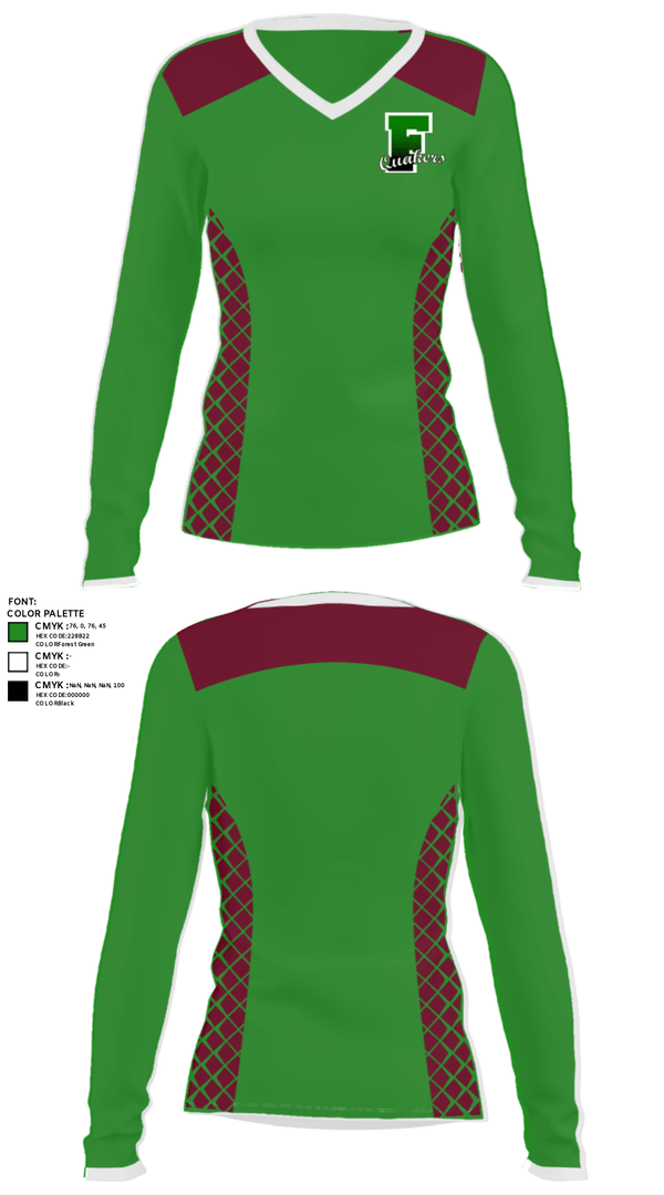 Women's Long Sleeve Vneck Shirt, Franklin High School Softball, Softball, Teamtime, Team time, sublimation, custom sports apparel, team uniforms, spirit wear, spiritwear, sports uniforms, custom shirts, team store, custom team store, fundraiser sports, apparel fundraiser