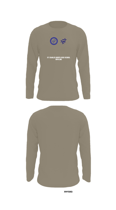 St Charles North High School Bowling 17522503 Long Sleeve Performance Shirt 32