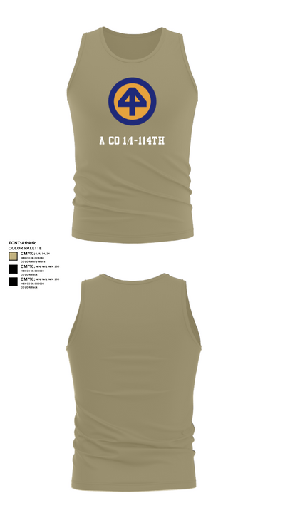 A Co 1/1-114th 36313026 Tank Top - 99