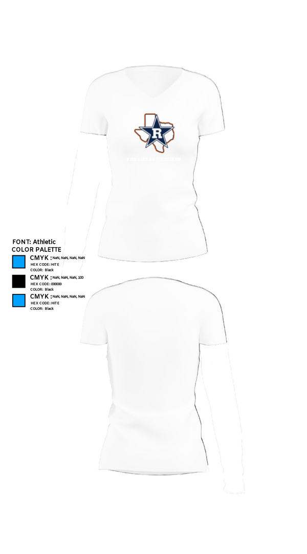 Womens Short Sleeve Vneck Shirt, Riverside High School Cheer, Cheer, Teamtime, Team time, sublimation, custom sports apparel, team uniforms, spirit wear, spiritwear, sports uniforms, custom shirts, team store, custom team store, fundraiser sports, apparel fundraiser