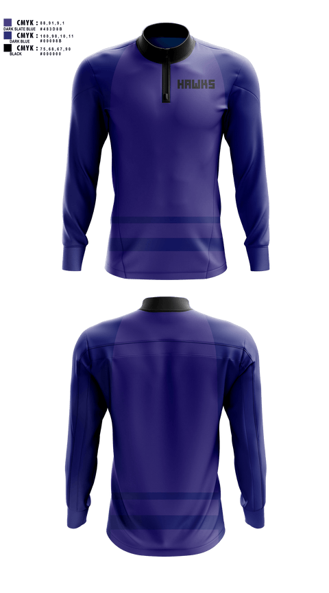 Quarter Zip Jacket, Hawks, Field Hockey, Teamtime, Team time, sublimation, custom sports apparel, team uniforms, spirit wear, spiritwear, sports uniforms, custom shirts, team store, custom team store, fundraiser sports, apparel fundraiser