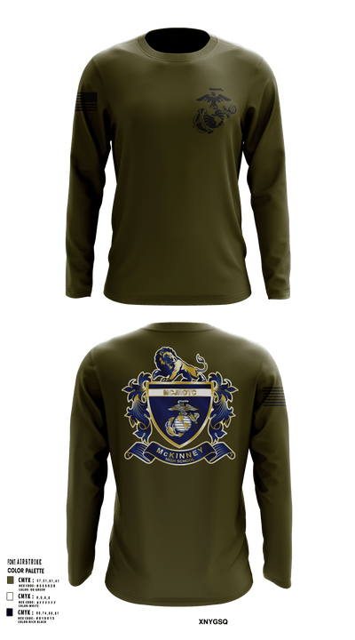 MHS MCJROTC 59562890 Long Sleeve Performance Shirt - 113