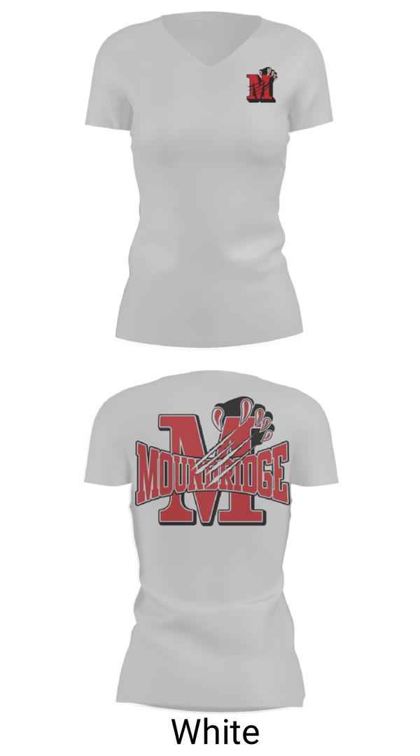 Womens Short Sleeve Vneck Shirt, Moundridge High School Basketball, Women's Basketball, Teamtime, Team time, sublimation, custom sports apparel, team uniforms, spirit wear, spiritwear, sports uniforms, custom shirts, team store, custom team store, fundraiser sports, apparel fundraiser
