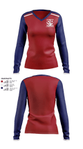 Sturgeon Bay High School Band 49862226 Women's Long Sleeve V-neck Shirt - 41