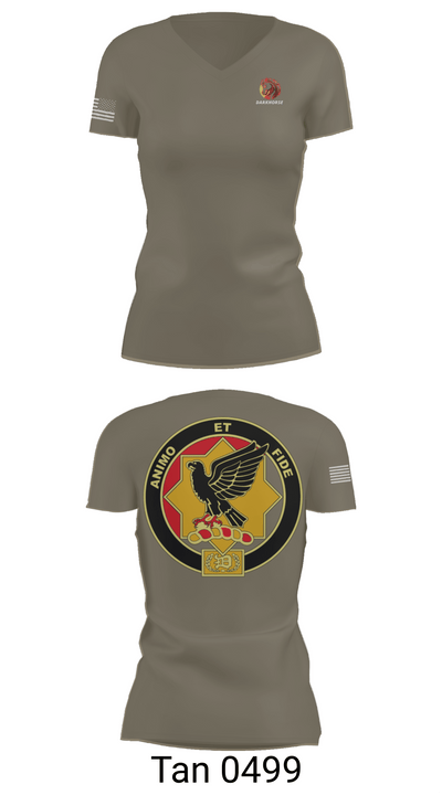 D FST 8-1 CAV 24153334 Women's Short Sleeve V-neck Shirt - 68