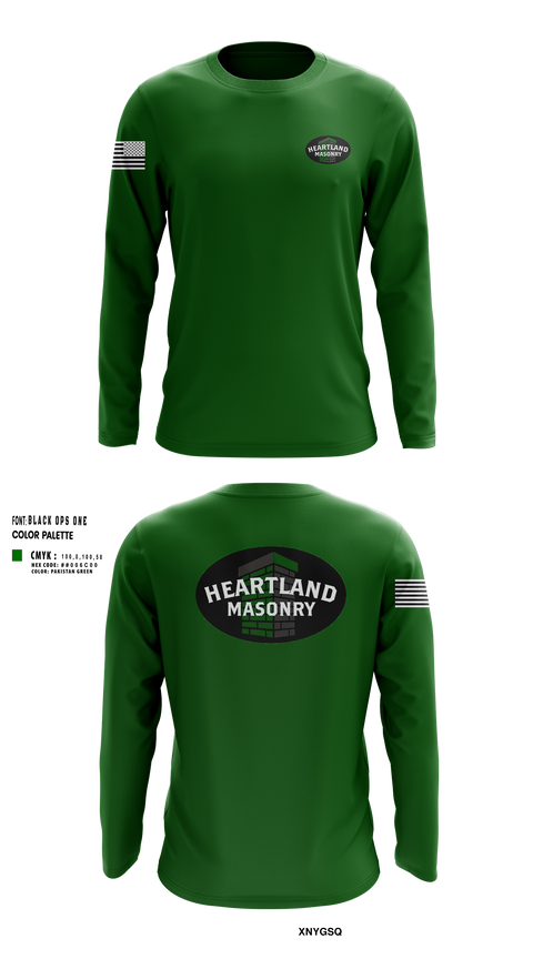 Long Sleeve Performance Shirt, Heartland masonry, , Teamtime, Team time, sublimation, custom sports apparel, team uniforms, spirit wear, spiritwear, sports uniforms, custom shirts, team store, custom team store, fundraiser sports, apparel fundraiser