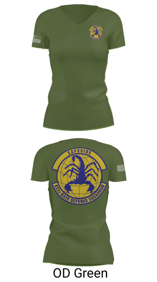 Women's Short Sleeve Vneck Shirt, Safeside, Air Force, Teamtime, Team time, sublimation, custom sports apparel, team uniforms, spirit wear, spiritwear, sports uniforms, custom shirts, team store, custom team store, fundraiser sports, apparel fundraiser