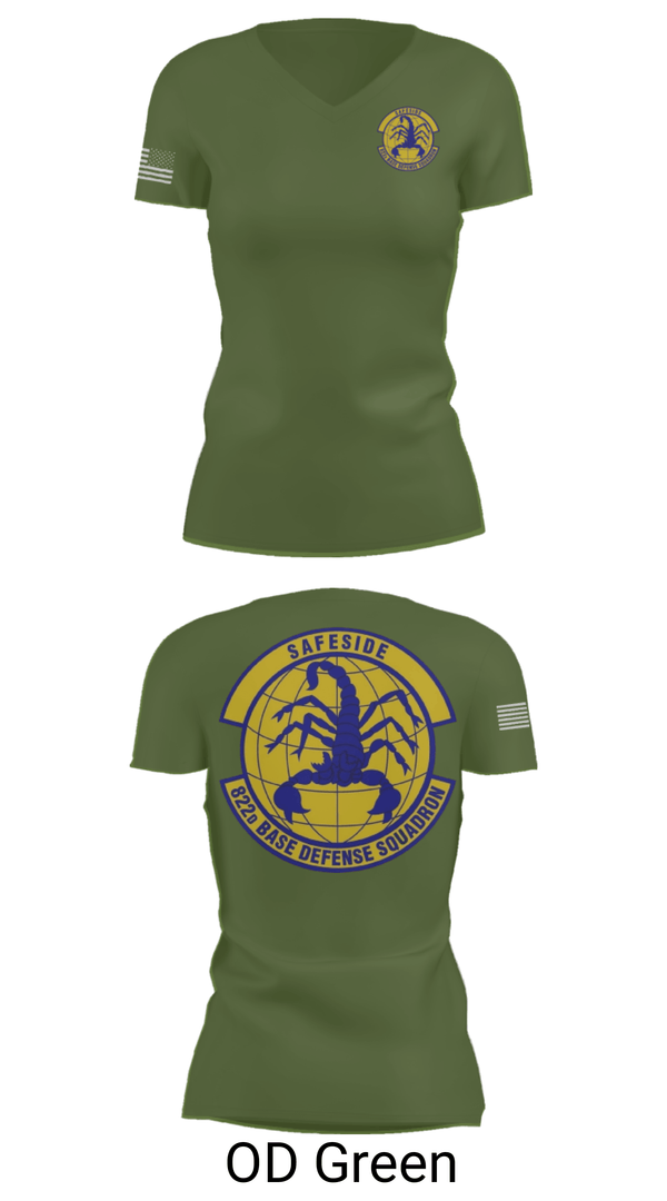 Women's Short Sleeve Vneck Shirt, Safeside, Air Force, Teamtime, Team time, sublimation, custom sports apparel, team uniforms, spirit wear, spiritwear, sports uniforms, custom shirts, team store, custom team store, fundraiser sports, apparel fundraiser