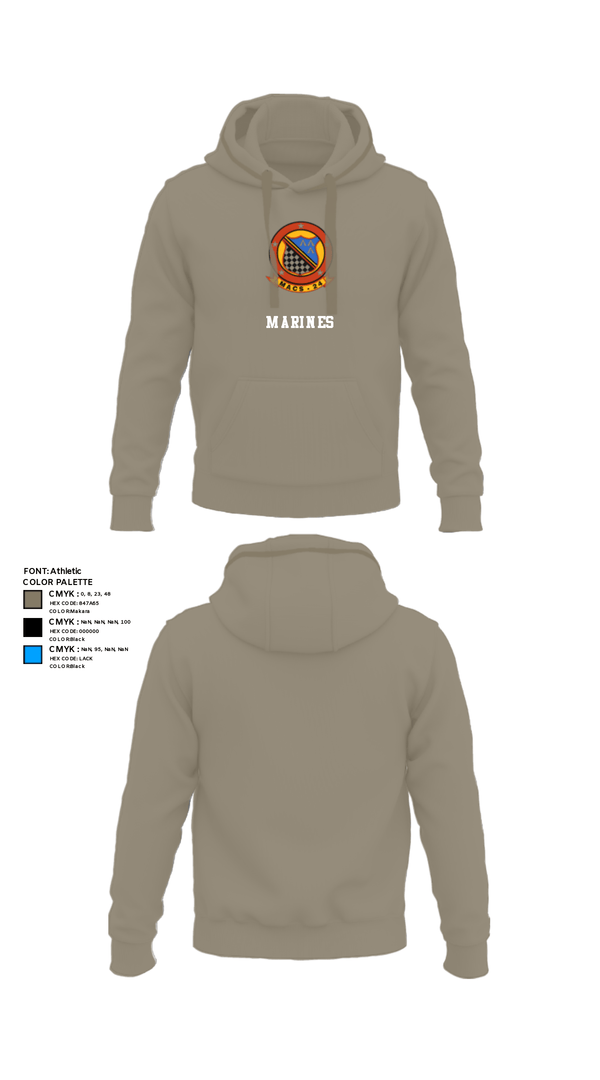 Hoodie, MACS 24 ATC Detachment A, Marines, Teamtime, Team time, sublimation, custom sports apparel, team uniforms, spirit wear, spiritwear, sports uniforms, custom shirts, team store, custom team store, fundraiser sports, apparel fundraiser