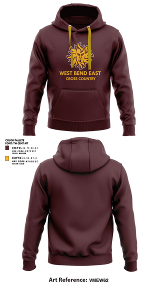 Hoodie, West Bend East High School Cross Country, Cross Country, Teamtime, Team time, sublimation, custom sports apparel, team uniforms, spirit wear, spiritwear, sports uniforms, custom shirts, team store, custom team store, fundraiser sports, apparel fundraiser