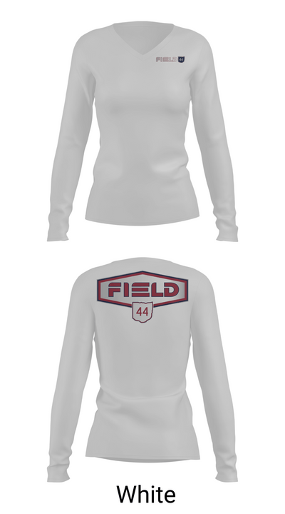 Field44 94967373 Women's Long Sleeve V-neck Shirt -1 16