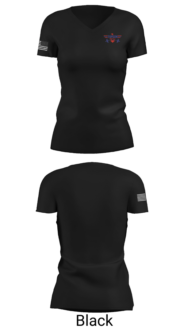 Womens Short Sleeve Vneck Shirt, Top Gun, Spirit Store, Teamtime, Team time, sublimation, custom sports apparel, team uniforms, spirit wear, spiritwear, sports uniforms, custom shirts, team store, custom team store, fundraiser sports, apparel fundraiser