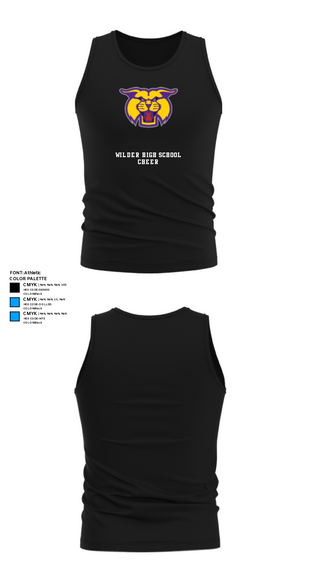 Tank Top, Wilder High School Cheer, Cheer, Teamtime, Team time, sublimation, custom sports apparel, team uniforms, spirit wear, spiritwear, sports uniforms, custom shirts, team store, custom team store, fundraiser sports, apparel fundraiser