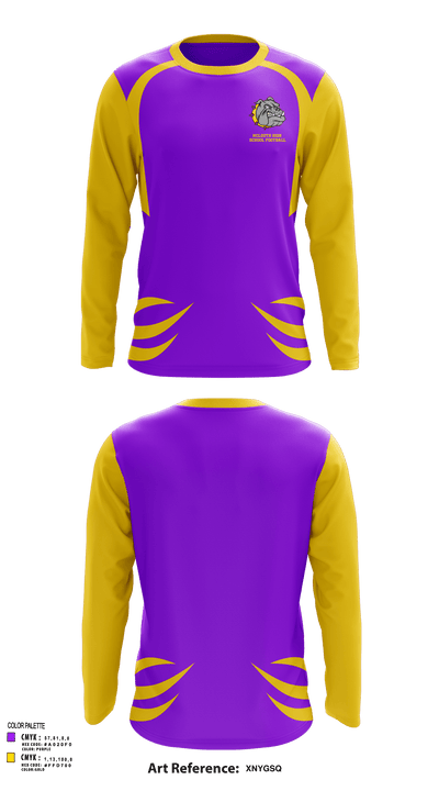 McLouth High School Football 7818310 Long Sleeve Performance Shirt - 142