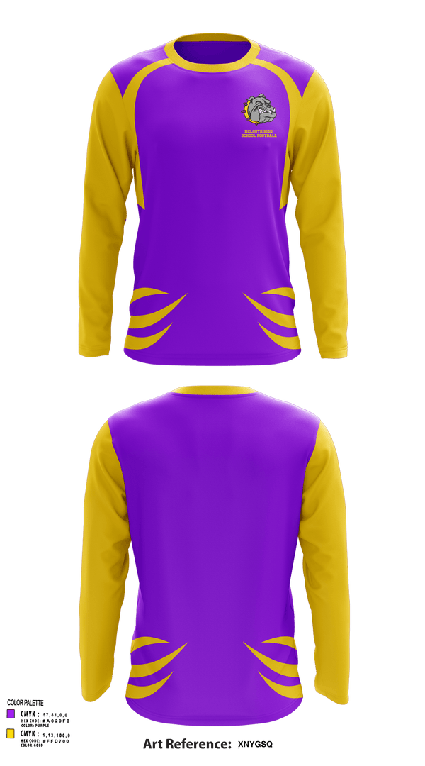 Long Sleeve Performance Shirt, McLouth High School Football, Football, Teamtime, Team time, sublimation, custom sports apparel, team uniforms, spirit wear, spiritwear, sports uniforms, custom shirts, team store, custom team store, fundraiser sports, apparel fundraiser