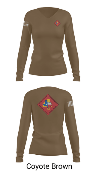 Women's Long Sleeve Vneck Shirt, Bravo Bastards, Marines, Teamtime, Team time, sublimation, custom sports apparel, team uniforms, spirit wear, spiritwear, sports uniforms, custom shirts, team store, custom team store, fundraiser sports, apparel fundraiser
