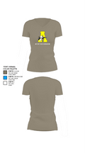 Airport High School Cheer 33792869 Women's Short Sleeve V-neck Shirt - 29