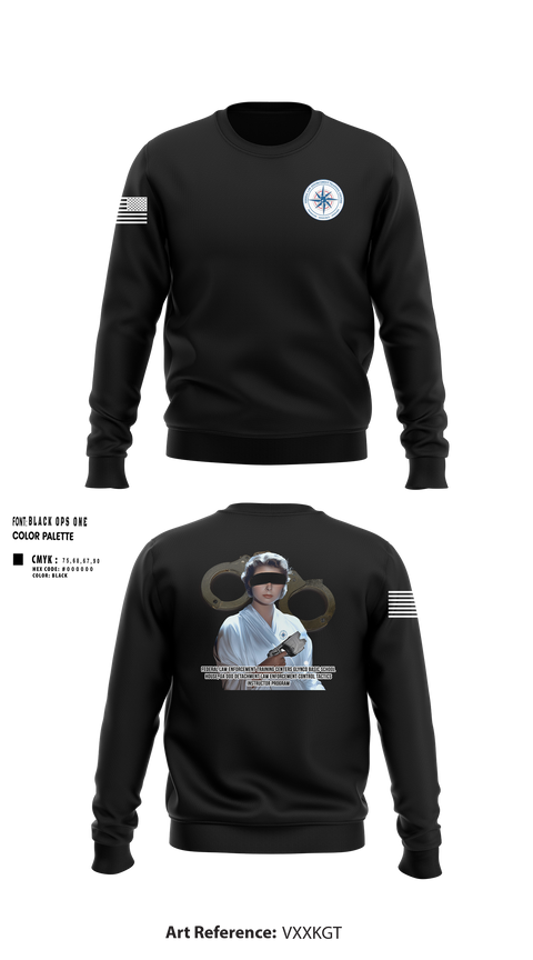 Crew Neck Sweatshirt, MARDET Fort Leonard Wood Basic Military Police School House (FLW) INIWIC, Police, Teamtime, Team time, sublimation, custom sports apparel, team uniforms, spirit wear, spiritwear, sports uniforms, custom shirts, team store, custom team store, fundraiser sports, apparel fundraiser