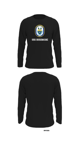 Long Sleeve Performance Shirt, USS RUSHMORE, Navy, Teamtime, Team time, sublimation, custom sports apparel, team uniforms, spirit wear, spiritwear, sports uniforms, custom shirts, team store, custom team store, fundraiser sports, apparel fundraiser
