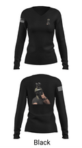 1st marine divison 61808262 Women's Long Sleeve V-neck Shirt - 37