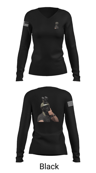 Womens Long Sleeve Vneck Shirt, 1st marine divison, , Teamtime, Team time, sublimation, custom sports apparel, team uniforms, spirit wear, spiritwear, sports uniforms, custom shirts, team store, custom team store, fundraiser sports, apparel fundraiser