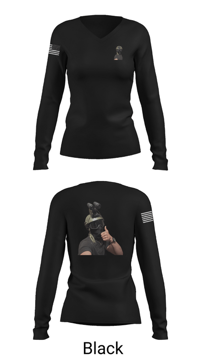 1st marine divison 61808262 Women's Long Sleeve V-neck Shirt - 37