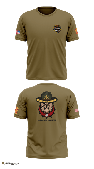 Short Sleeve Performance Shirt, Bravo BulldawgsBravo BulldawgsB_3-6 ADARBulldawgs 3-6ADAR, Army, Teamtime, Team time, sublimation, custom sports apparel, team uniforms, spirit wear, spiritwear, sports uniforms, custom shirts, team store, custom team store, fundraiser sports, apparel fundraiser