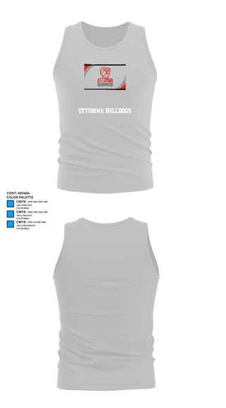 Tank Top, Ottumwa bulldogs, Wrestling, Teamtime, Team time, sublimation, custom sports apparel, team uniforms, spirit wear, spiritwear, sports uniforms, custom shirts, team store, custom team store, fundraiser sports, apparel fundraiser