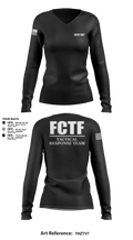 FCTF TRT 85087325 Women's Long Sleeve V-neck Shirt - 110