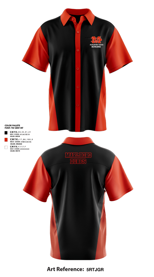 Short Sleeve Bowling Jersey, Marlboro Dukes, Bowling, Teamtime, Team time, sublimation, custom sports apparel, team uniforms, spirit wear, spiritwear, sports uniforms, custom shirts, team store, custom team store, fundraiser sports, apparel fundraiser
