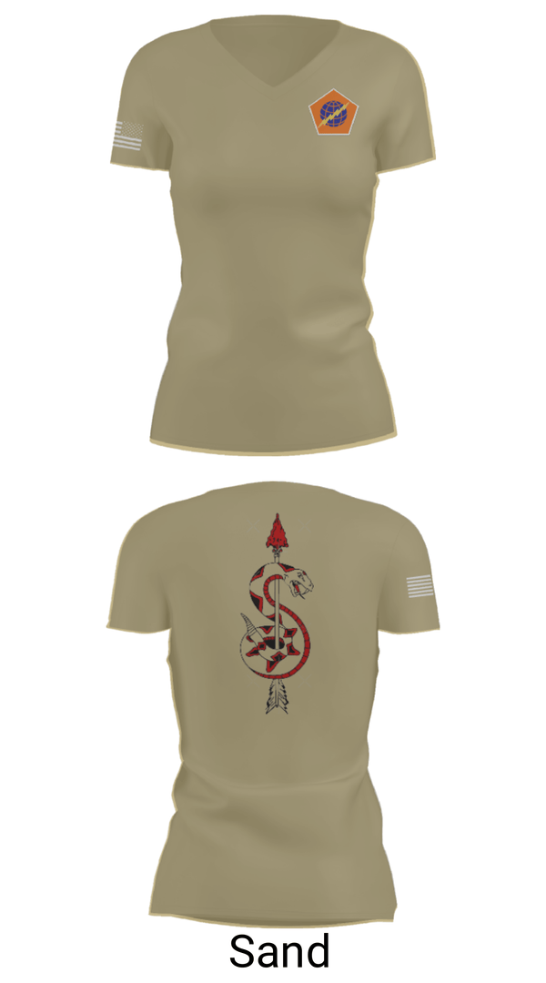 Women's Short Sleeve Vneck Shirt, 98th Expeditionary Signal Battalion, Army, Teamtime, Team time, sublimation, custom sports apparel, team uniforms, spirit wear, spiritwear, sports uniforms, custom shirts, team store, custom team store, fundraiser sports, apparel fundraiser