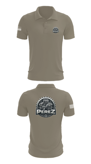 Short Sleeve Performance Polo, PÉREZ MOTORS, , Teamtime, Team time, sublimation, custom sports apparel, team uniforms, spirit wear, spiritwear, sports uniforms, custom shirts, team store, custom team store, fundraiser sports, apparel fundraiser