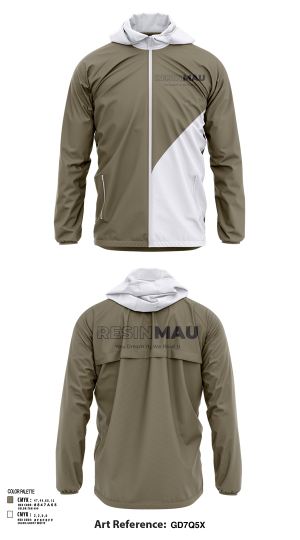 Windbreaker, Resin Mau, , Teamtime, Team time, sublimation, custom sports apparel, team uniforms, spirit wear, spiritwear, sports uniforms, custom shirts, team store, custom team store, fundraiser sports, apparel fundraiser