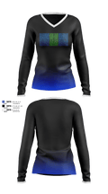 Alpha 18047078 Women's Long Sleeve V-neck Shirt - 1